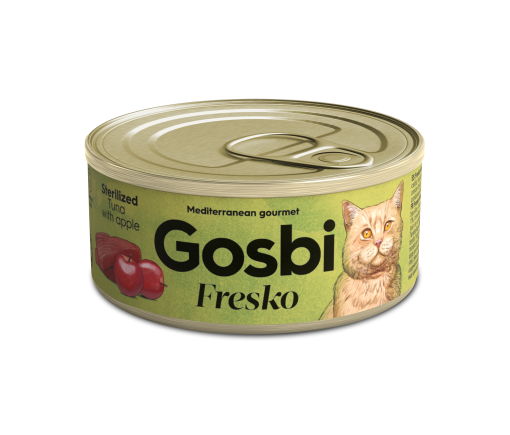 Gosbi Fresko Sterilized Tuna & Apple 70 грамм