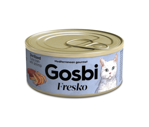 Gosbi Fresko Sterilized Tuna & Shrimp 70 грамм