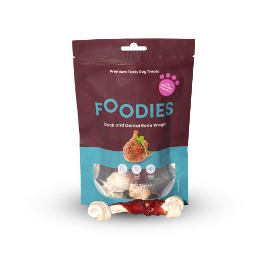 Foodies Duck and dental bone wraps 100 g