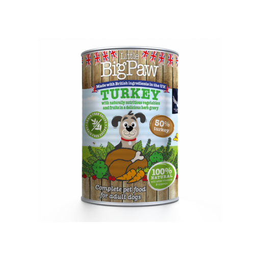 Canned dog Big Paw Turkey and vegetables 85 grams