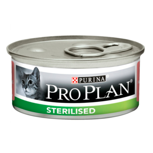 Pro Plan STERILIZED cans for cat pate tuna and salmon