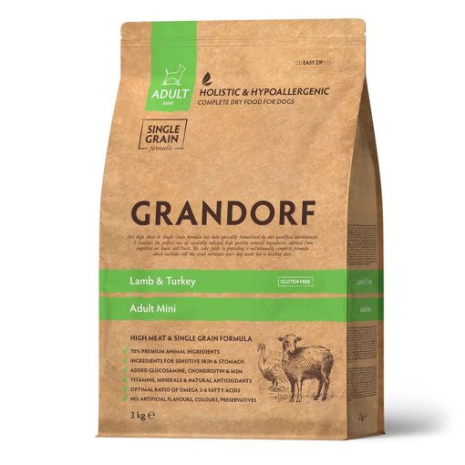 Grandorf Mini Adult Ягненок и индейка 3 кг