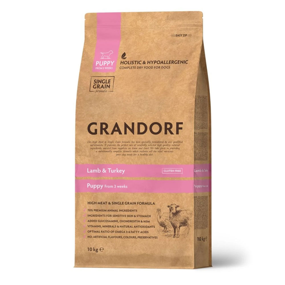 Grandorf Lamb and Turkey for Puppies 10 kg