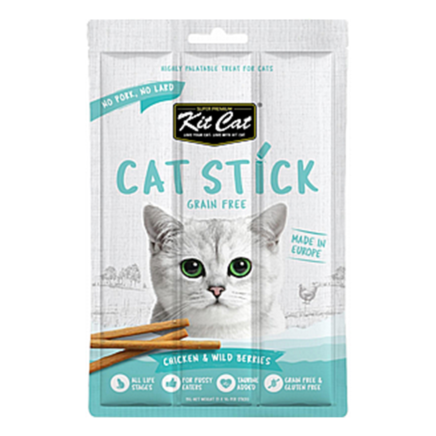 Kit Cat Chicken and Berries Stick Snack 15g