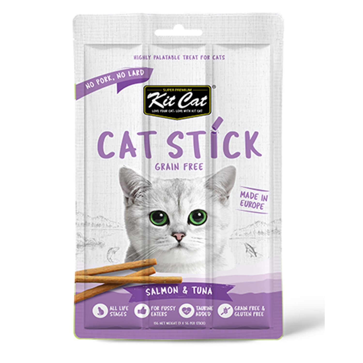 Kit Cat Salmon and Tuna Stick Snack 15g