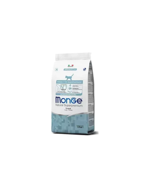 Monge Monoprotein Kitten Trout for Kittens up to 12 Months 1.5 kg