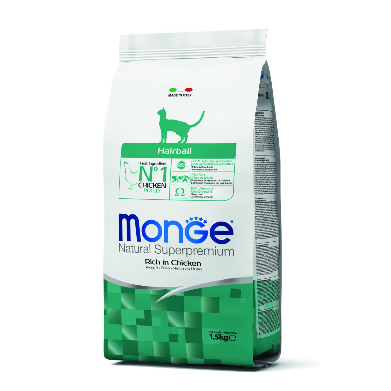 Monge Hairball Cat Chicken 1.5 kg