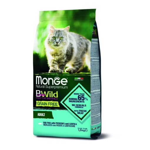 Monge Monoprotein Sterilized Cod for Adult Cats 1.5 kg